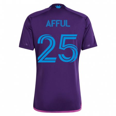 Kandiny Hombre Camiseta Harrison Afful #25 Violeta 2ª Equipación 2023/24 La Camisa Chile