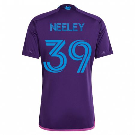 Kandiny Hombre Camiseta Jack Neeley #39 Violeta 2ª Equipación 2023/24 La Camisa Chile