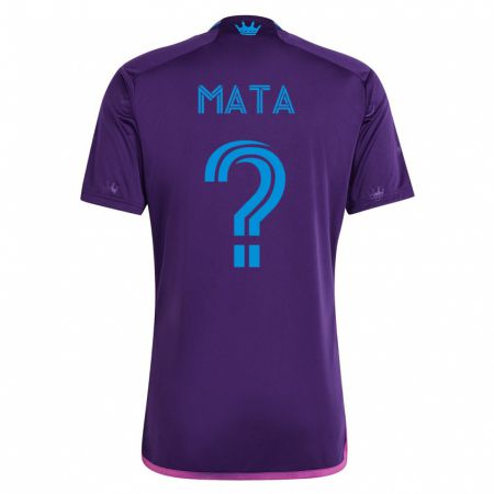 Kandiny Hombre Camiseta Ivan Mata #0 Violeta 2ª Equipación 2023/24 La Camisa Chile