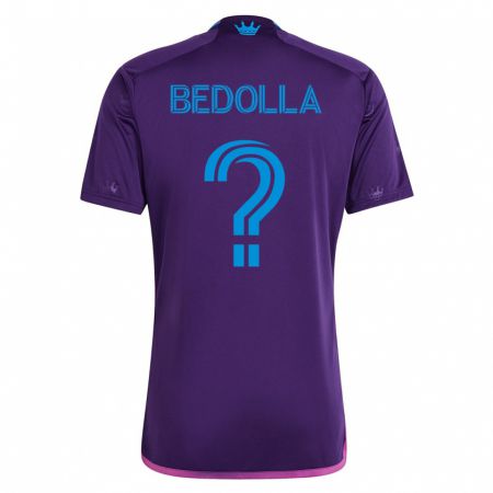 Kandiny Hombre Camiseta Brando Bedolla #0 Violeta 2ª Equipación 2023/24 La Camisa Chile