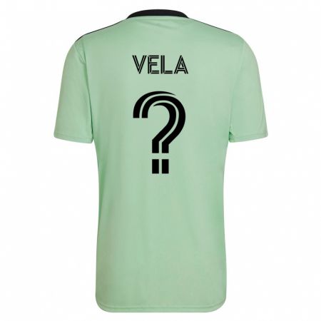 Kandiny Hombre Camiseta Christo Vela #0 Verde Claro 2ª Equipación 2023/24 La Camisa Chile