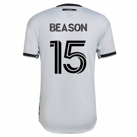 Kandiny Hombre Camiseta Tanner Beason #15 Blanco 2ª Equipación 2023/24 La Camisa Chile