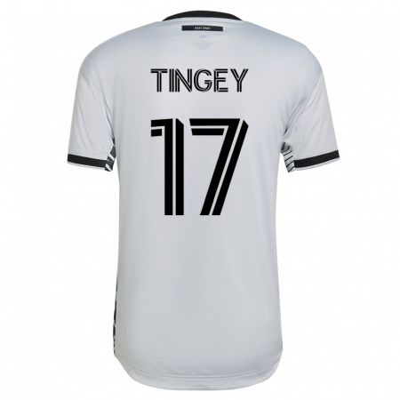 Kandiny Hombre Camiseta Keegan Tingey #17 Blanco 2ª Equipación 2023/24 La Camisa Chile