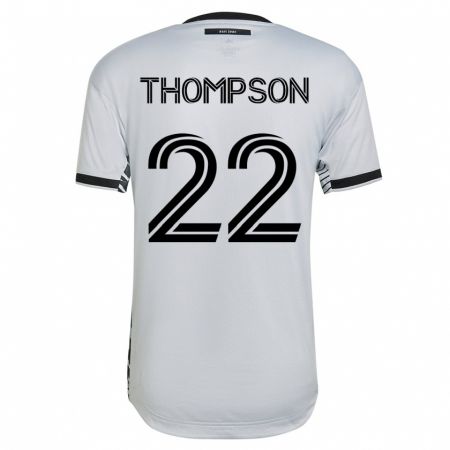 Kandiny Hombre Camiseta Tommy Thompson #22 Blanco 2ª Equipación 2023/24 La Camisa Chile
