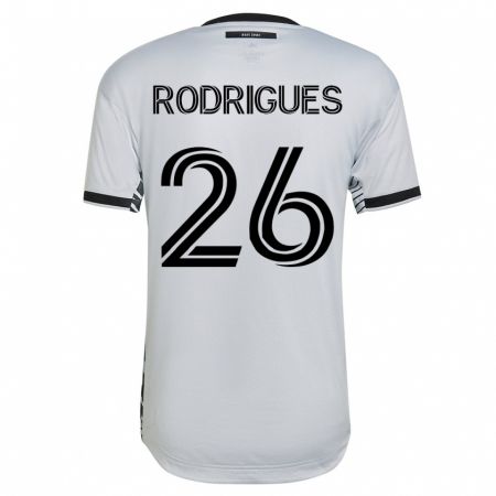 Kandiny Hombre Camiseta Rodrigues #26 Blanco 2ª Equipación 2023/24 La Camisa Chile