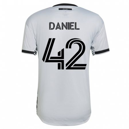 Kandiny Hombre Camiseta Daniel #42 Blanco 2ª Equipación 2023/24 La Camisa Chile