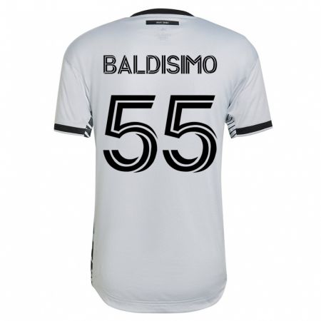 Kandiny Hombre Camiseta Michael Baldisimo #55 Blanco 2ª Equipación 2023/24 La Camisa Chile