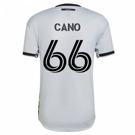 Kandiny Hombre Camiseta Alejandro Cano #66 Blanco 2ª Equipación 2023/24 La Camisa Chile