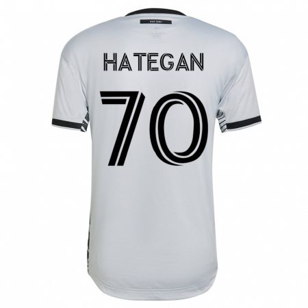 Kandiny Hombre Camiseta Roberto Hategan #70 Blanco 2ª Equipación 2023/24 La Camisa Chile