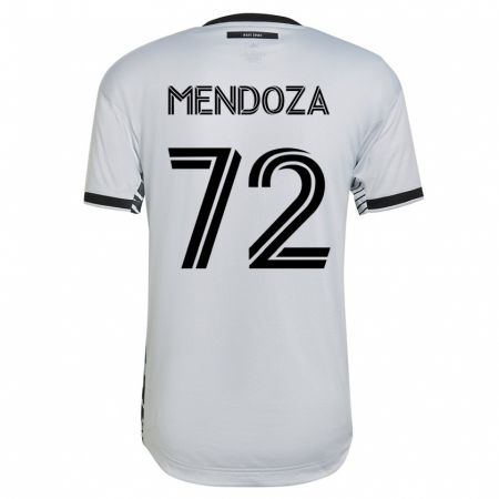 Kandiny Hombre Camiseta Edwyn Mendoza #72 Blanco 2ª Equipación 2023/24 La Camisa Chile