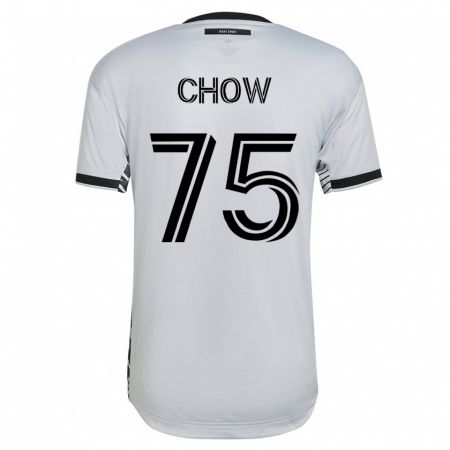 Kandiny Hombre Camiseta Alex Chow #75 Blanco 2ª Equipación 2023/24 La Camisa Chile