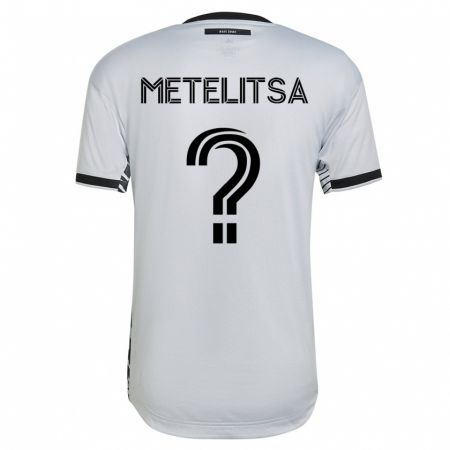 Kandiny Hombre Camiseta Christian Metelitsa #0 Blanco 2ª Equipación 2023/24 La Camisa Chile