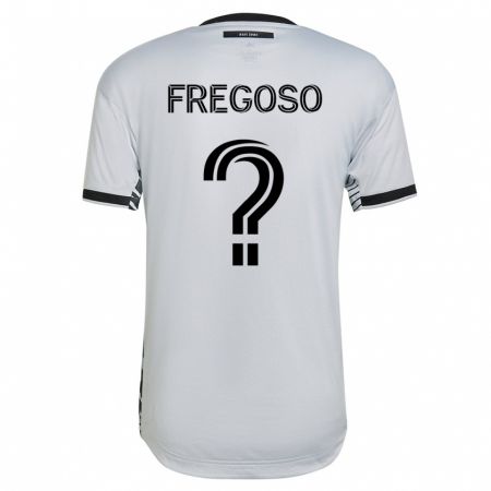 Kandiny Hombre Camiseta Daniel Fregoso #0 Blanco 2ª Equipación 2023/24 La Camisa Chile
