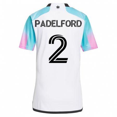 Kandiny Hombre Camiseta Devin Padelford #2 Blanco 2ª Equipación 2023/24 La Camisa Chile