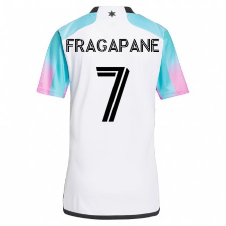 Kandiny Hombre Camiseta Franco Fragapane #7 Blanco 2ª Equipación 2023/24 La Camisa Chile