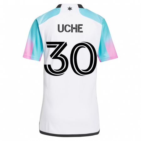 Kandiny Hombre Camiseta Cc Uche #30 Blanco 2ª Equipación 2023/24 La Camisa Chile