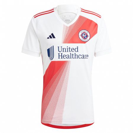 Kandiny Hombre Camiseta Patrick Leal #38 Blanco Rojo 2ª Equipación 2023/24 La Camisa Chile
