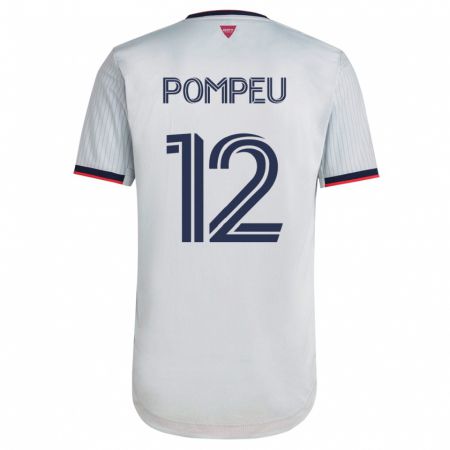 Kandiny Hombre Camiseta Célio Pompeu #12 Blanco 2ª Equipación 2023/24 La Camisa Chile