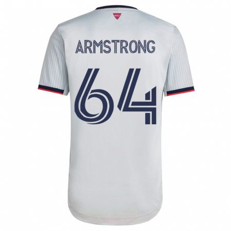 Kandiny Hombre Camiseta Dida Armstrong #64 Blanco 2ª Equipación 2023/24 La Camisa Chile