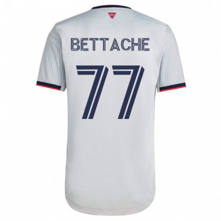 Kandiny Hombre Camiseta Faysal Bettache #77 Blanco 2ª Equipación 2023/24 La Camisa Chile