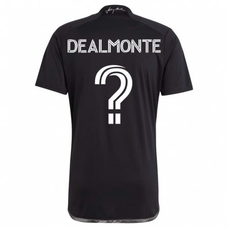 Kandiny Hombre Camiseta Charly Dealmonte #0 Negro 2ª Equipación 2023/24 La Camisa Chile