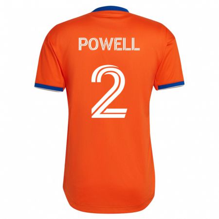 Kandiny Hombre Camiseta Alvas Powell #2 Blanco 2ª Equipación 2023/24 La Camisa Chile