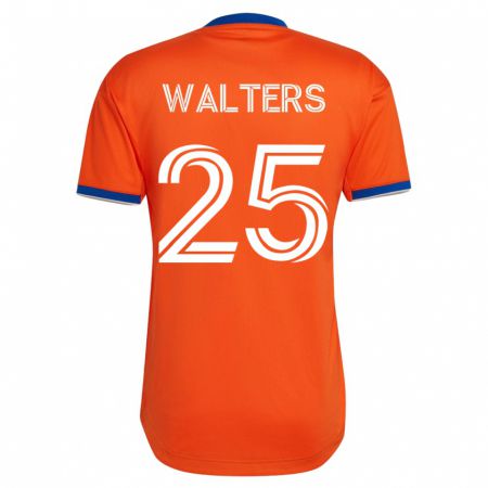 Kandiny Hombre Camiseta Paul Walters #25 Blanco 2ª Equipación 2023/24 La Camisa Chile