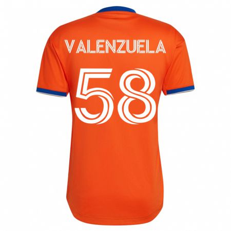 Kandiny Hombre Camiseta Gerardo Valenzuela #58 Blanco 2ª Equipación 2023/24 La Camisa Chile