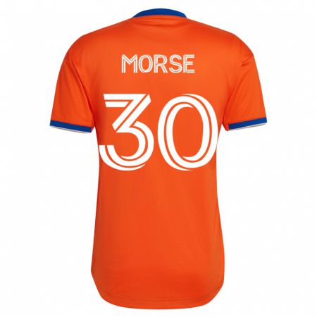 Kandiny Hombre Camiseta Hunter Morse #30 Blanco 2ª Equipación 2023/24 La Camisa Chile