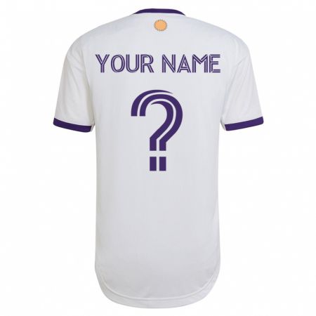 Kandiny Hombre Camiseta Su Nombre #0 Blanco 2ª Equipación 2023/24 La Camisa Chile