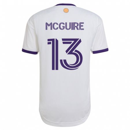 Kandiny Hombre Camiseta Duncan Mcguire #13 Blanco 2ª Equipación 2023/24 La Camisa Chile