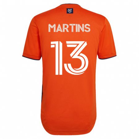 Kandiny Hombre Camiseta Thiago Martins #13 Negro 2ª Equipación 2023/24 La Camisa Chile