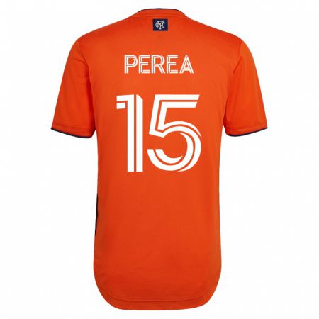 Kandiny Hombre Camiseta Andrés Perea #15 Negro 2ª Equipación 2023/24 La Camisa Chile