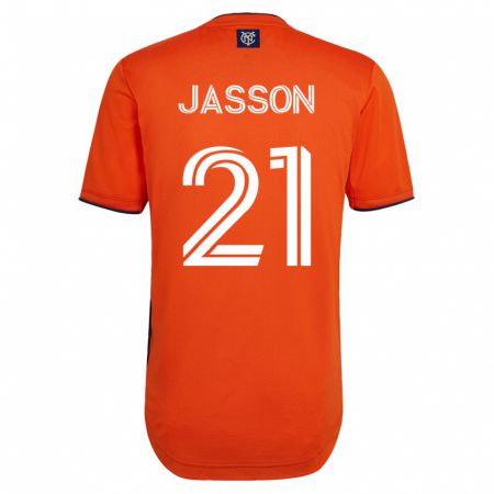 Kandiny Hombre Camiseta Andres Jasson #21 Negro 2ª Equipación 2023/24 La Camisa Chile