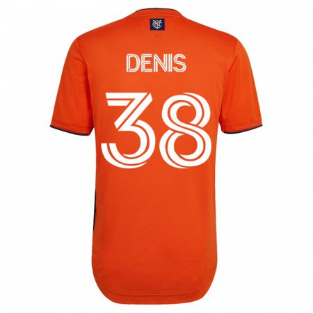 Kandiny Hombre Camiseta John Denis #38 Negro 2ª Equipación 2023/24 La Camisa Chile