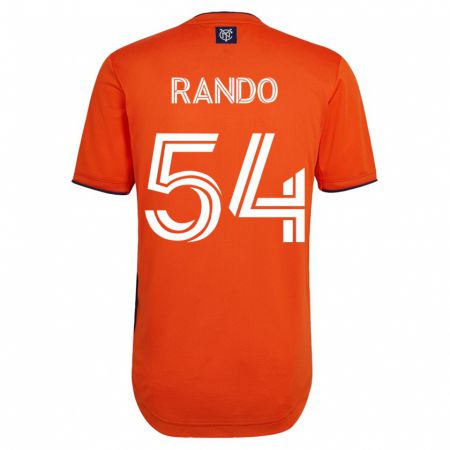 Kandiny Hombre Camiseta Alex Rando #54 Negro 2ª Equipación 2023/24 La Camisa Chile