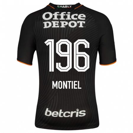 Kandiny Hombre Camiseta Elías Montiel #196 Negro 2ª Equipación 2023/24 La Camisa Chile