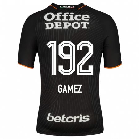 Kandiny Hombre Camiseta Jonathan Gámez #192 Negro 2ª Equipación 2023/24 La Camisa Chile