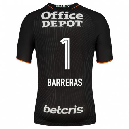 Kandiny Hombre Camiseta Esthefanny Barreras #1 Negro 2ª Equipación 2023/24 La Camisa Chile