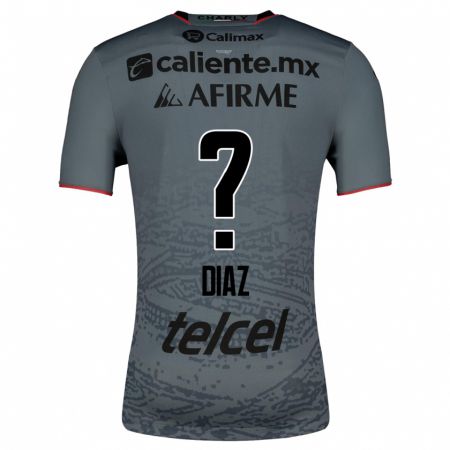 Kandiny Hombre Camiseta Benny Díaz #0 Gris 2ª Equipación 2023/24 La Camisa Chile