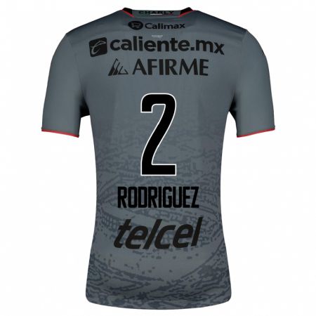 Kandiny Hombre Camiseta Antonio Rodríguez #2 Gris 2ª Equipación 2023/24 La Camisa Chile