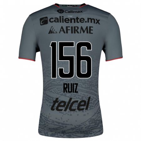Kandiny Hombre Camiseta Emilio Ruiz #156 Gris 2ª Equipación 2023/24 La Camisa Chile