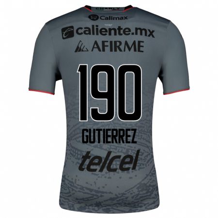 Kandiny Hombre Camiseta Dayán Gutiérrez #190 Gris 2ª Equipación 2023/24 La Camisa Chile