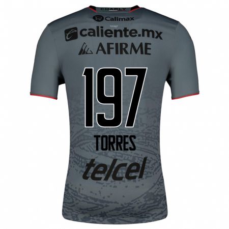 Kandiny Hombre Camiseta Christopher Torres #197 Gris 2ª Equipación 2023/24 La Camisa Chile