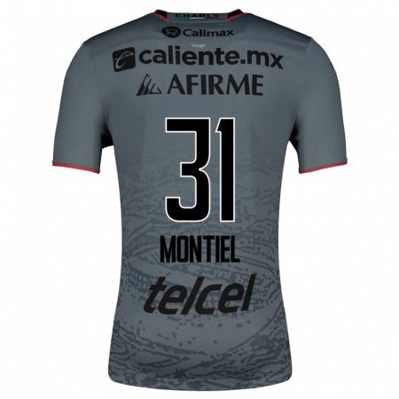 Kandiny Hombre Camiseta Abril Montiel #31 Gris 2ª Equipación 2023/24 La Camisa Chile