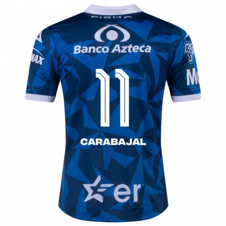 Kandiny Hombre Camiseta Gabriel Carabajal #11 Azul 2ª Equipación 2023/24 La Camisa Chile