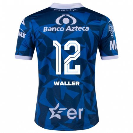 Kandiny Hombre Camiseta Facundo Waller #12 Azul 2ª Equipación 2023/24 La Camisa Chile