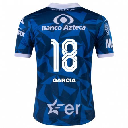Kandiny Hombre Camiseta Luis García #18 Azul 2ª Equipación 2023/24 La Camisa Chile