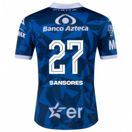 Kandiny Hombre Camiseta Miguel Sansores #27 Azul 2ª Equipación 2023/24 La Camisa Chile