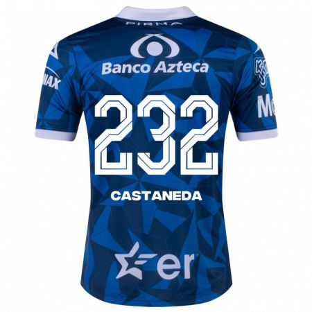 Kandiny Hombre Camiseta Ángel Castañeda #232 Azul 2ª Equipación 2023/24 La Camisa Chile